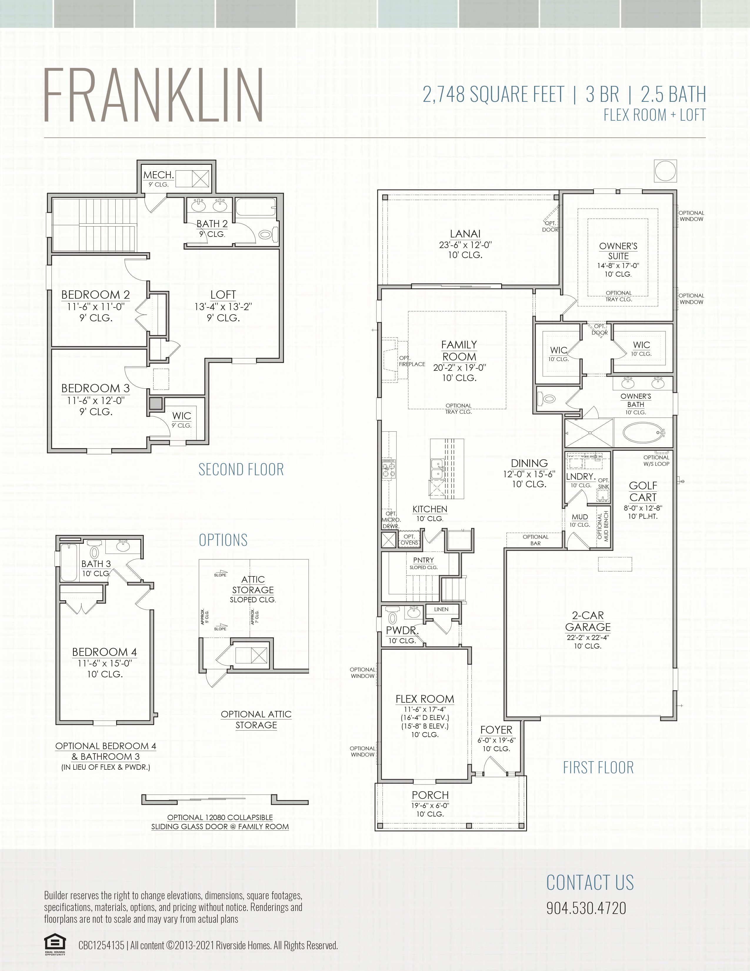 Franklin Floor Plan Riverside Seabrook Village